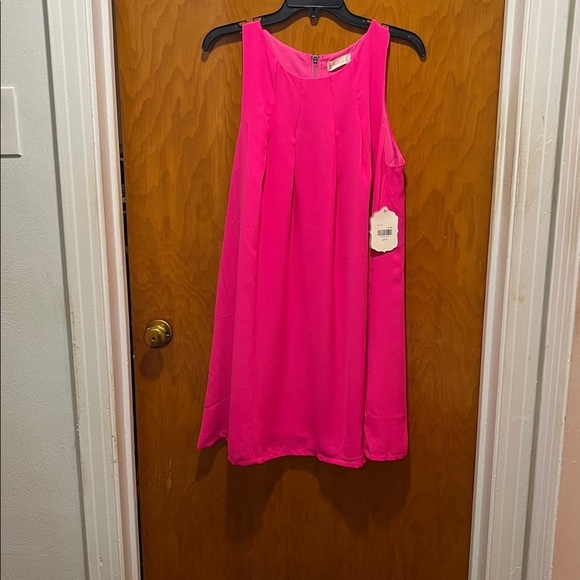 Altar'd State Dresses & Skirts - Altar'd State Bright Pink Sleeveless Dress